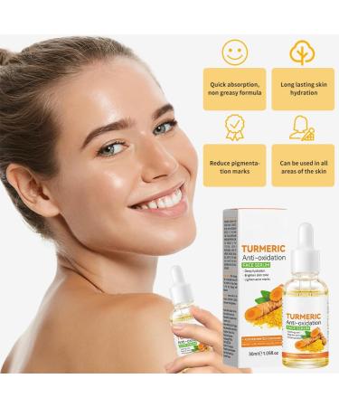 Turmeric Serum Dark Spot Corrector Serum Turmeric Face Serum Skin Corrector Serum Deep hydration Brighten Skin Tone dark spot remover glowing and blemish free skin facial serum for women/Men 30ML - Buy Online on SooperMarket.com