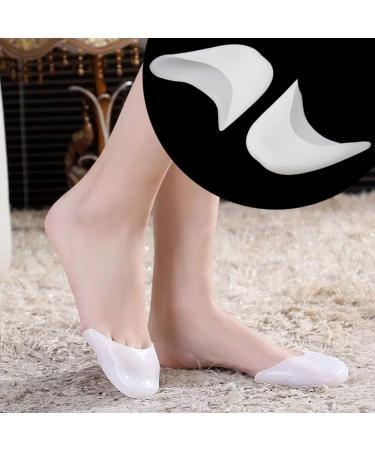 FOMIYES Silicone Pointed Dance Shoe Pads - High Heel Toe Protectors for Women - 1 Pair (White) - Buy Online on SooperMarket.com