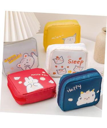 2pcs Napkin Storage Bag Zippered Wallets for Women | Mini Wallet & Makeup Bag Set | Large-capacity Menstrual Pad Pouch Coin | Ladies Wallets & Coin Purse - Buy Online on SooperMarket.com