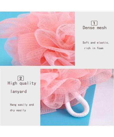 Xingsui 4PCS Mesh Luffa Set - Gentle Body Peeling Shower Ball & Sponge for Soft Skin Swimming & Cleaning (4 Colors) - Buy Online on SooperMarket.com