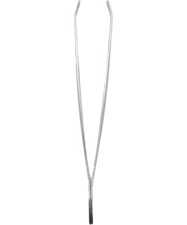 Peowuieu Silver Tone Slanted Flat Tip Metal Hair Eyebrow Tweezer Cosmetic Tool for Lady - Buy Online on SooperMarket.com