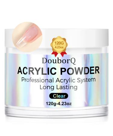 4.23oz Acrylic Powder Professional Crystal Nail Powder Acrylic Nail System Extension French Manicure (Clear)