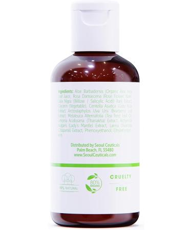 Korean Tea Tree Exfoliating Toner for Oily Acne Prone Skin | Centella Asiatica + Salicylic Acid | K Beauty Skincare 4oz - Buy Online on SooperMarket.com