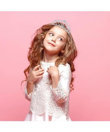 Frcolor 5th Birthday Crown Tiara for Girls | Crystal Rhinestone Princess Headband | 5 Years Old Gift - Buy Online on SooperMarket.com