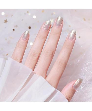 Glitter Silver Nail Polish Quick Dry Long Lasting Shimmer Nail Varnish Sparkle Metallic Effect No UV Needed Nail Paint Nail Polish Art Manicure Gifts for Women Girls DIY Home(10ML) - Buy Online on SooperMarket.com