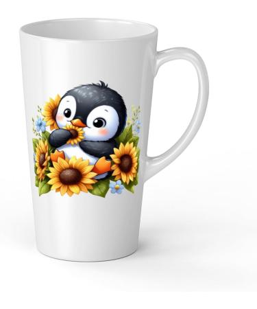 White Ceramic Baby Penguin Mug - Large 483 ml Perfect for Hot Chocolate or Milk Fun and Easy to Use - Buy Online on SooperMarket.com