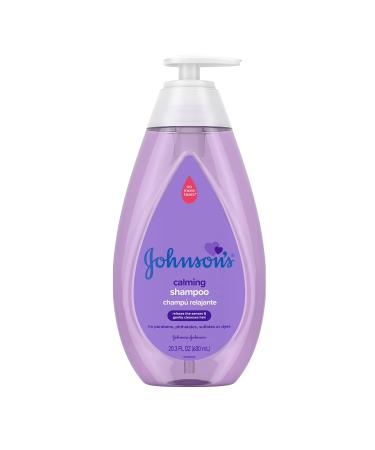Johnson's Calming Baby Shampoo with Soothing NaturalCalm Scent, Hypoallergenic & Tear-Free Baby Hair Shampoo, Free of Parabens, Phthalates, Sulfates & Dyes, 20.3 fl. oz 20.3 Fl Oz (Pack of 1)