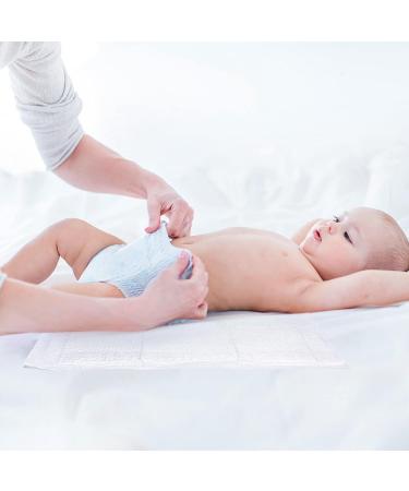 Rocinha Diaper Changing Pad Liner 24x17 Inches, Super Soft Disposable Pads for Baby, 50 PCS White - Ideal for Changing Table and Bed - Buy Online on SooperMarket.com