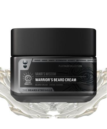 Beard Cream for Men by Beard Struggle -Vanir's Wisdom Beard Butter Moisturizer & Softener for Men - Itch Relief Hydration with Avocado & Jojoba Oils - Beard Mustache & Corase Growth Cream 50g