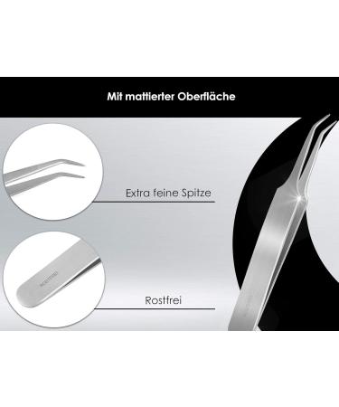 Premium 8 cm Pointed Curved Tweezers - Stainless Steel Precision for Eyebrows & Beauty | International Shipping - Buy Online on SooperMarket.com