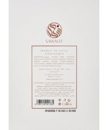 Sawalef Madly In Love - Luxurious Floral Body Spray for Women - Long-Lasting Body Mist with Litchi Bergamot Cedar and Vanilla - 2.7 oz EDP Spray - Buy Online on SooperMarket.com