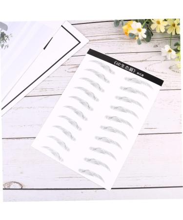 Gogogmee 2 Pairs 4d Imitation Eyebrow Makeup Brow Sticker Simulation Eyebrow Disposable 3d Makeup Tools - Buy Online on SooperMarket.com