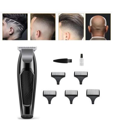 Professional Hair Clippers for Men Electric Haircut Kit Hair Trimmer 5W Powerful Sharply Blade Floating Cutting with 5 Guide Combs Gray