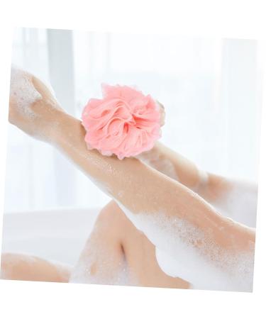 Housoutil 3 Sets Bath Sponge Set - Exfoliating Towel & Shower Pouf for Deep Cleaning - Buy Bathing Accessories Online - Rayon Pink - Buy Online on SooperMarket.com