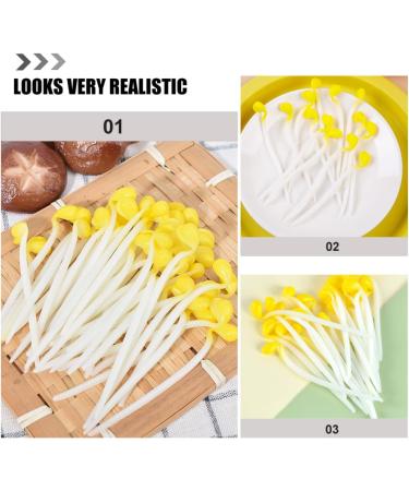 Alipis 12pcs bean sprouts Model decorations pretend lifelike vegetable adornment decorate fruit vegetables decorative vegetable artificial pvc Green bean sprouts Yellow 9.00X1.00X1.00CM - Buy Online on SooperMarket.com