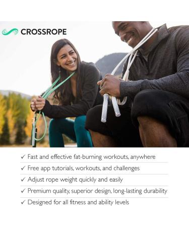 Crossrope Get Lean - Weighted Jump Rope Set Large 9'0 | For Users 5'9.5 - 6'1.5 - Buy Online on SooperMarket.com