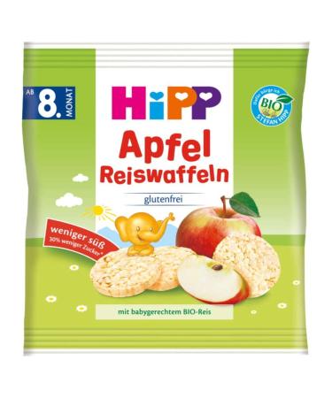 HiPP 7-pack (7 x 30 g) Hipp organic snack products rice cakes H 3566 apple rice cakes 30g 30 g (7-pack) apple rice cakes