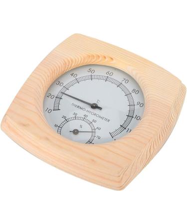 Buy Thermo Hygrometer Wooden Infrared Thermometer | Sauna Room Digital Temperature & Humidity Gauge - International Shipping - Buy Online on SooperMarket.com