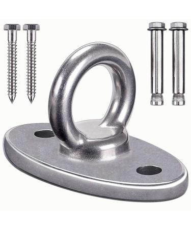 SELEWARE 2800 lb Capacity Wall Ceiling Mount Bracket for Suspension Strap Trainer, Suspension Kit for Yoga Swing, Hanging Hardware for Battle Ropes, Woss Suspension, Olympic Rings, Gym Accessories