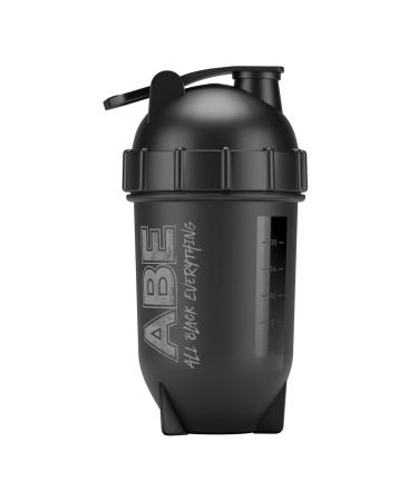 Applied Nutrition ABE Bullet Shaker - All Black Everything Protein Shaker Bottle 500ml Capsule Shaker Easy to Clean BPA Free (Black)