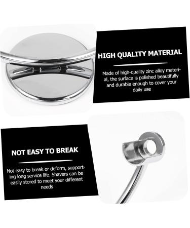 Angoily 2 pcs Stainless Steel Razor Holder - Decorative Bathroom Gift | Durable Zinc Shaving Stand - Buy Online on SooperMarket.com