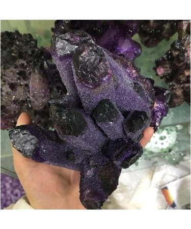 Natural Amethyst Angel Aura Quartz Crystal Cluster Specimen Gift HOMEZHOU - Buy Online on SooperMarket.com
