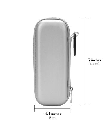 Linkidea EVA Hard Shell Travel Case for Safety Razor | Portable Shaving Accessories for Men - Silver - Buy Online on SooperMarket.com