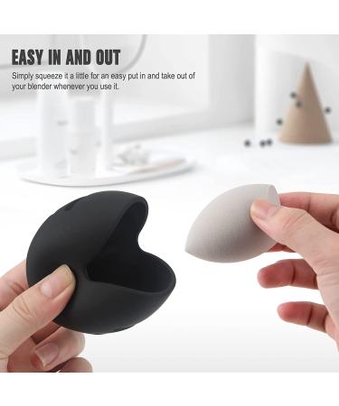 FERYES Makeup Sponge Holder - Eco-Friendly Silicone Case for Beauty Blender - Travel-Friendly and Shatterproof - Black - Buy Online on SooperMarket.com