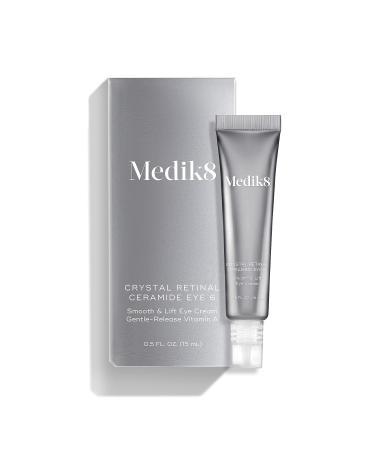 Medik8 Crystal Retinal Ceramide Eye Cream - Brightening & Anti-Wrinkle Formula - Gentle Vitamin A Release - Perfect for Sensitive Skin - 0.5 oz - Buy Online on SooperMarket.com
