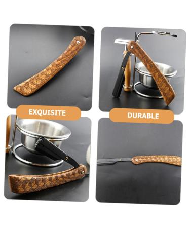NOLITOY Manual Shaver - Professional Barber Razor for Men | Waterproof Facial Hair Shaving | Stainless Steel Beard Razor with Shave Catcher - Buy Online on SooperMarket.com