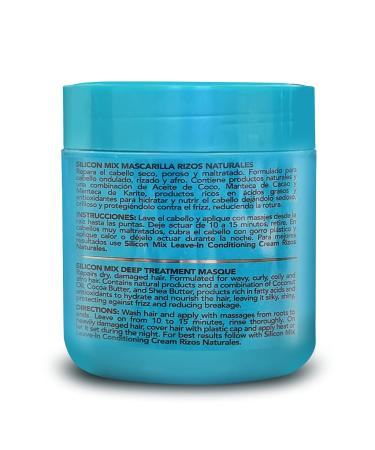 Silicon Mix Rizos Natural Hair Mask 478g - Intensive Moisturizing Treatment for Curly Hair - Buy Online on SooperMarket.com