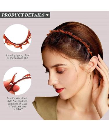 LICHUANUK 2 Piece Hairband Clip Hairpin Double Bangs Double Bangs Hairstyle Double Bangs Double Bangs Hairpin Double Bangs Hairpins - Buy Online on SooperMarket.com