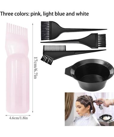 3 Piece Applicator Bottle Hair + 4 Hair Dye Brushes - Hair Dye Tool Set Applicator Bottle Hair Hair Oil Applicator Bottle Root Comb Applicator Bottle Applicator Brush Tip Tools - Buy Online on SooperMarket.com