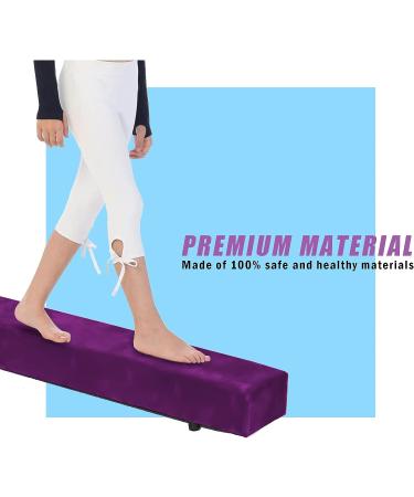 UMIKOOL DIRECT 8FT Balance Beam for Gymnastics - Non Slip Rubber Base - Professional Home Training Equipment - Dark Purple - Buy Online on SooperMarket.com