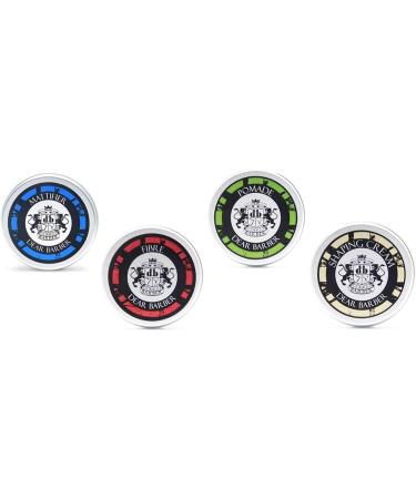 Dear Barber Mini Styling Collection Set - Travel Tins with 20ml Fibre, Mattifier, Shaping Cream & Strong Hold Pomade - Buy Online on SooperMarket.com