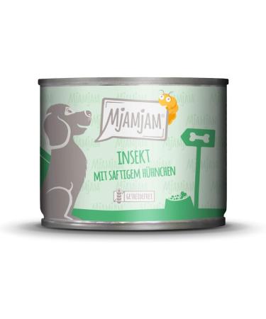 Mjamjam Premium Wet Dog Food - Insect & Juicy Chicken Grain-Free 6-Pack (6 x 200g) - Healthy Insect Protein - Buy Online on SooperMarket.com