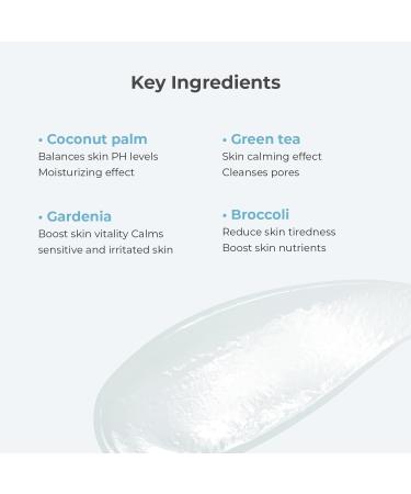 RE:P Natural Origin Gentle Pure Cleanser - 100% Vegan Cruelty-Free Gel to Foam Face Wash for Sensitive Skin (150ml) - Soothing Coconut & Green Tea Extracts - Buy Online on SooperMarket.com