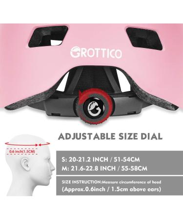 GROTTICO Toddler-Kids-Bike-Skate-Helmet for Boys Girls  Muti-Sport for Scooter Skateboard Helmet  Adjustable for 2-14 Years Older Children Matte Pink M (21.6-22.8inch/55-58cm) - Buy Online on SooperMarket.com