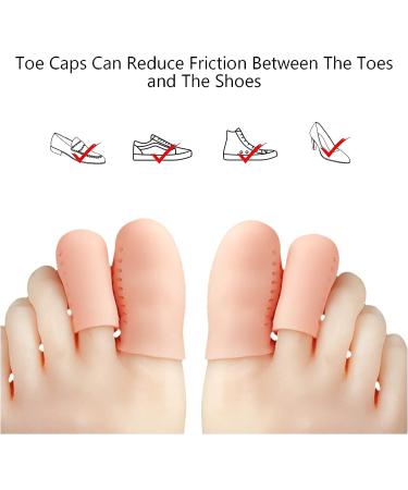 Breathable Gel Toe Protectors - 8 Pairs for Ingrown Toenails & Friction Reduction - Buy Online on SooperMarket.com