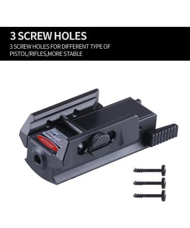 HONESTILL Red Dot Laser Sight - Magnetic Rechargeable, Red Beam for bb Gun, 20mm Picatinny Weaver Rail Mount - Ideal for Pistol, Handgun, Rifle Hunting - Buy Online on SooperMarket.com