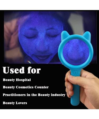 Woods Lamp Skin Analyzer Professional Wood's Lamp Vitiligo Ringworm Detection Light Wood Lamp with with Magnifying Wood S Lamp for Skin Testing - Buy Online on SooperMarket.com