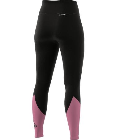 adidas Women's Big Logo Sport Tights - Small - Black/Rose Tone/White - Buy Online on SooperMarket.com