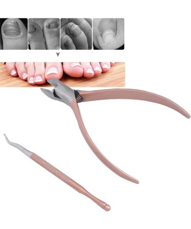 Verdant Touch Toenail Lifter Stainless Steel Toenail Nippers and Lifter Set Professional Ingrown Nail Pedicure Tools Rose Gold for Precision Nail Care - Buy Online on SooperMarket.com