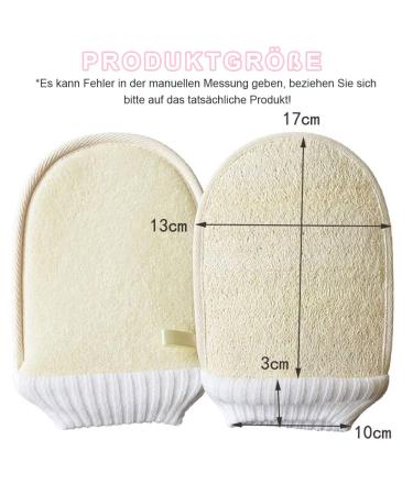 LATRAT Exfoliating Loofah Gloves - Spa Body Scrub & Dead Skin Remover for Men & Women - 2 Pack - Buy Online on SooperMarket.com