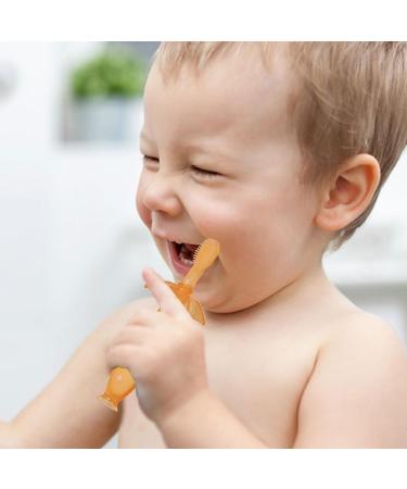Children's 2-in-1 Soft Bristle Toothbrush & Bite Ring | Deep Cleaning Toddler Toothbrush for Kids - Ghirting - Buy Online on SooperMarket.com