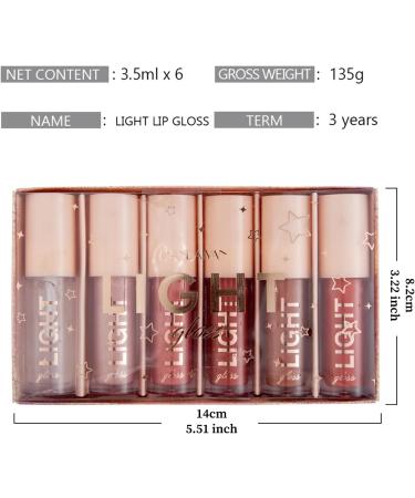 Lip Gloss Set: 6 Pcs Liquid Lipstick Sets - Long Lasting, Non-Sticky, Plumping Lip Gloss - Hydrating, High Shine Tinted Lip Gloss (Set A) - Buy Online on SooperMarket.com