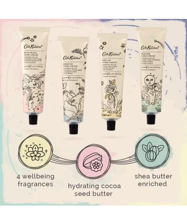 Cath Kidston Hand Cream Gift Set - Essential Oils & Shea Butter - Cruelty Free & Vegan - Travel Friendly Sizes - 4 x 30ml - Buy Online on SooperMarket.com