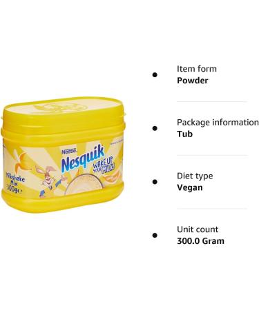 Nesquik Banana Milkshake Mix 300g - Delicious and Refreshing Drink - Buy Online on SooperMarket.com