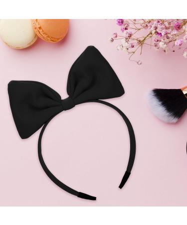 WLLHYF Bow Headbands Red Bowknot Hair Band Fashion Cute Hair Hoop Big Bowknot Headdress Perfect Hair Accessories for Women Girls Party Cosplay Christmas Valentine's Day Black - Buy Online on SooperMarket.com
