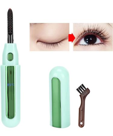 Verdant Touch Heating Eyelash Curler USB Rechargeable Electric Eyelash Curler Long-Lasting Curling Tool with Heating Green - Buy Online on SooperMarket.com